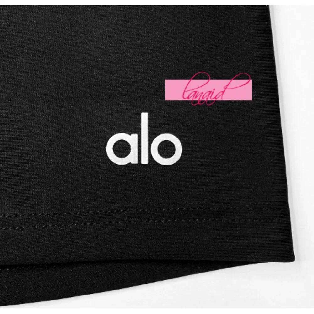 Alo High-Waist Airlift Biker Shorts Black Hi-Rise Waisted Bermuda Long Bike XS